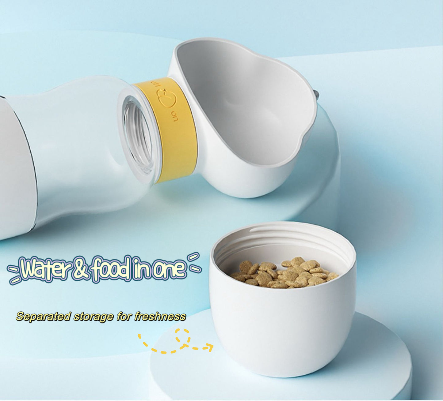 Dog Water Bottle Feeder | Portable Water & Food Bottle | Outdoor Travel Water Feeder for Dogs