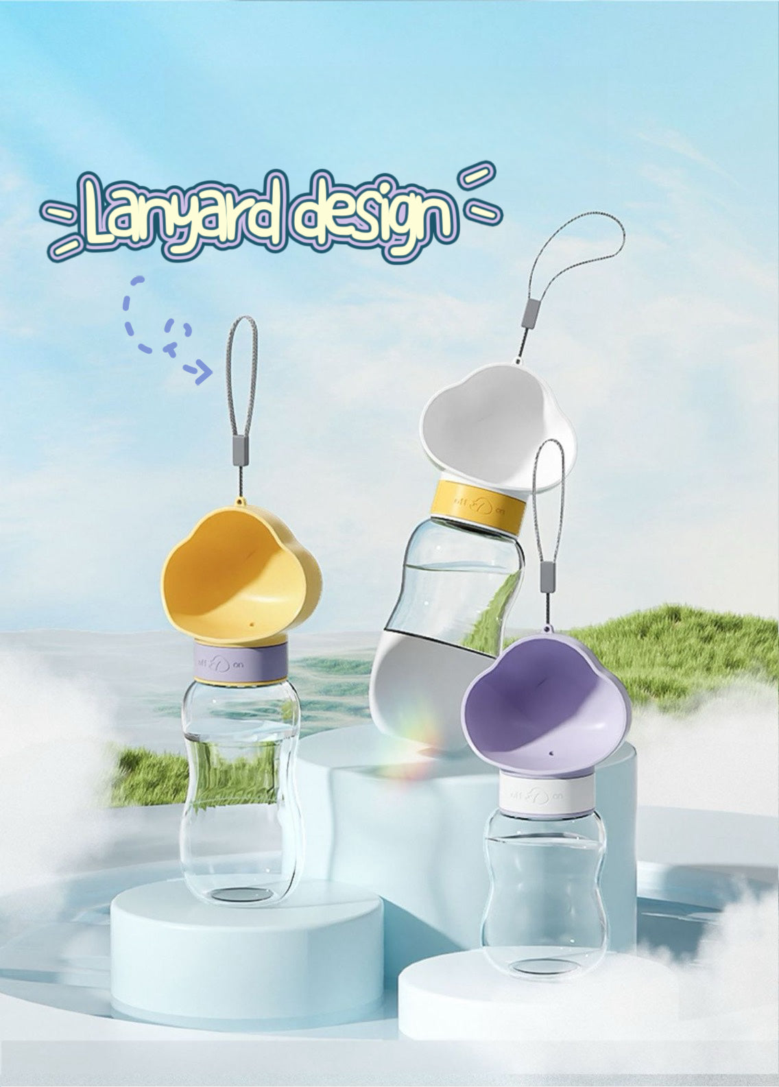 Dog Water Bottle Feeder | Portable Water & Food Bottle | Outdoor Travel Water Feeder for Dogs